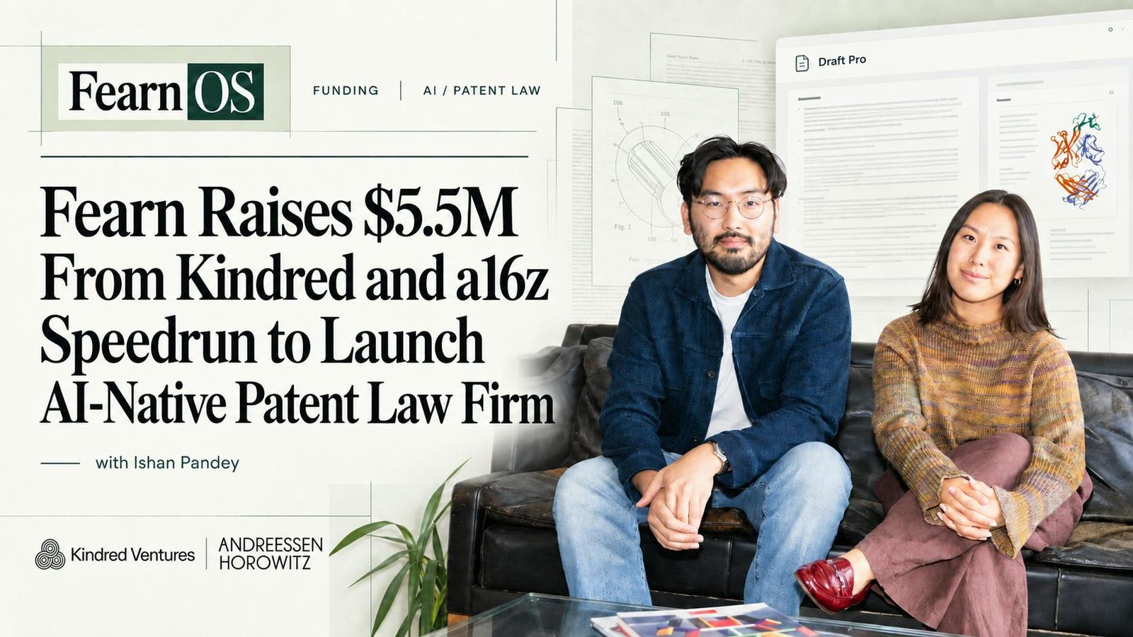 Fearn's $5.5M launch aims to cut patent costs and wait times by 75%